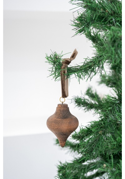 X Den.ınteriors Yılbaşı Ahşap Topaç Noel Ağaç Süsü Venge - 667571134