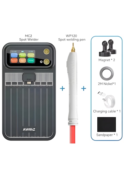Awithz Mc2 5'i 1 Arada Çok Fonksiyonlu Onarım İstasyonu 4000mah Bataryalı Punta Kaynağı Ve Kısa Devre Dedektörü