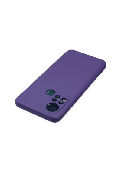 İnfinix Hot 11s Kılıf Nano İçi Kadife Silikon - Mor -