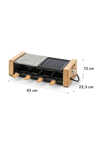 Klarstein Chateaubriand Raclette Grill Elektrikli Taş Izgara ve Barbekü