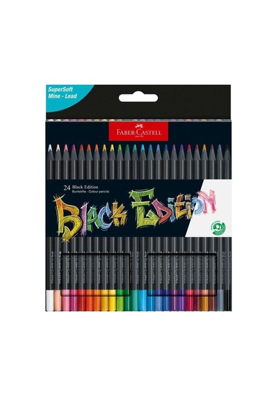 Faber Black Edition Boya Kalemi 24 Renk 5171116424 Standart