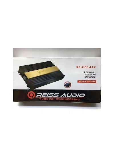 Reis Rs-4150.4Ax Amfi 4Ohm 4X150 Watt Rms Bas Kontrol Aparatıyla