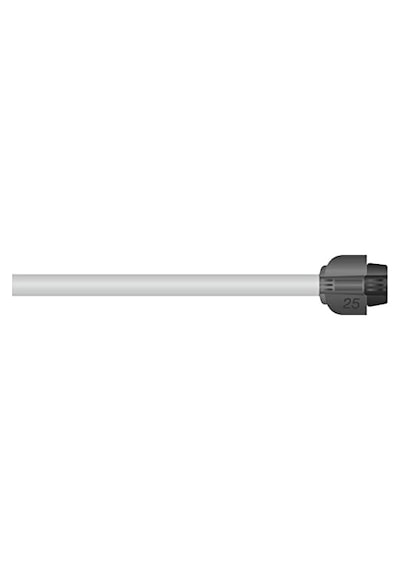 Yağmurlama Sistemi Uç Parçası: Döşeme Borusu İçin Kilit Parçası, Boru Bağlantısı 25 Mm, Quick&easy Bağlantı Teknolojisi, Döşeme Boruları İle Uyumlu, Siyah 2778-20