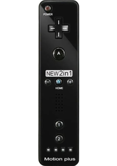 Nintendo Wii 2in1 Motion Plus Remote Kontroller + Nunchuk Kontroller Set Siyah
