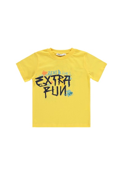Civil Boys Extra Fun Baskılı 2-5 Yaş Takım - Sarı Sarı-indigo