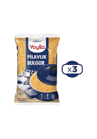 Yayla Pilavlık Bulgur 2 Kg X 3 Adet