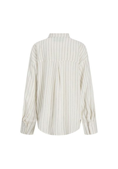 Jack & Jones Kadin Oversize Kalip Keten Kaisimli Gömlek - Almira - 12287703 Blanc De Blanc