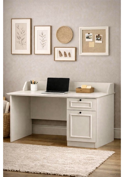 Mira Çekmeceli Çalışma Masası 120x86x65 Cm Aytaşı - Country Antrasit