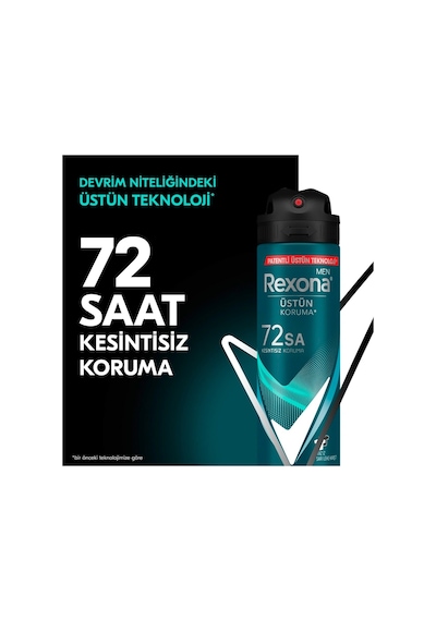 Men Erkek Sprey Deodorant Invisible Ocean Deep 72 Saat Kesintisiz Üstün Koruma 150 Ml X3