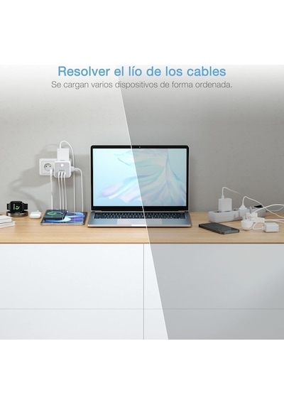 Tessan Enchufe 2 Port Usb C, 6 Ve 1 Cubo Cargador Ladron Enchufes Triple Con 1 Tipo C, Enchufe Multiple Pared Con Switch 0 Tessan Enchufe 2 Port Usb C, 6 Ve 1 Cubo Cargador Ladron Enchufes Triple Con 1 Tipo C, Enchufe Multiple Pared Con Switch 0