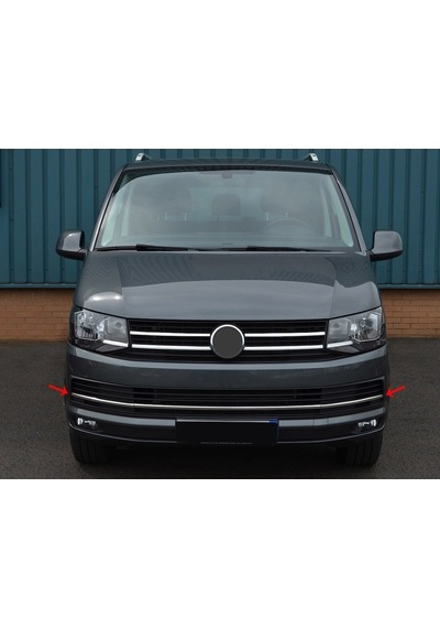 Volkswagen T6 Transporter Krom Ön Tampon Çıtası 3 Parça