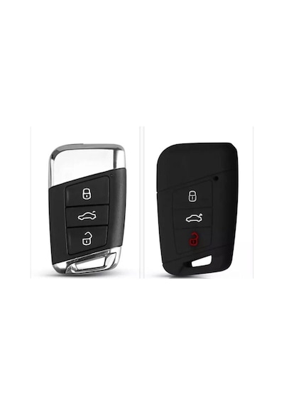 Gma Keys Passat B8 Ve Super B Siyah Renk Silikon Anahtar Koruma Kılıfı