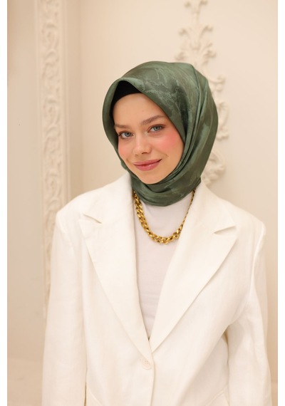 Silk Home Shiny Eşarp 75002-48 Çimen Yeşili, Koyu Yeşil