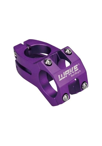 Wake Mor Bisiklet Kısa Gidon Boğazı 40 MM Mor