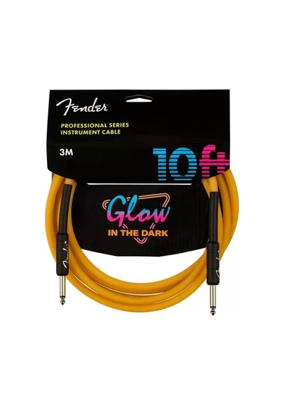 Fender Professional Fosforlu Turuncu 5m Enstrüman Kablosu