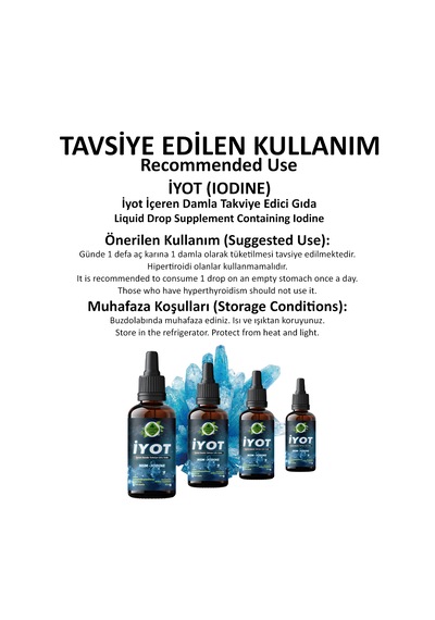Gökçek Şifa Msm Iyot Msm Iodine 50 ML