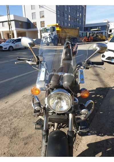 Motocam Küba Süperlight 125 Ön Cam 2008-2026 Model 53cm Şeffaf Renkli 4mm Aparatsız
