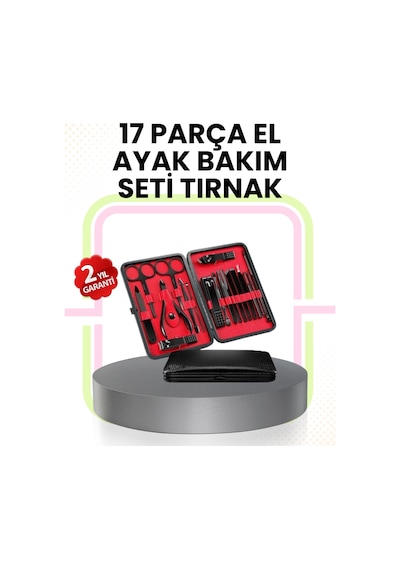 Kompakt Ve Şık Tasarımlı 17 Parça Bakım Seti