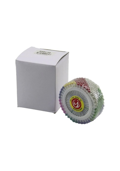 Ers- Yuvarlak Disk Standlı 1440 Adet Renkli Toplu Başörtü İğnesi Çok Renkli