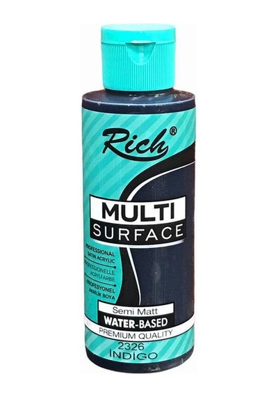 Rich Multi Surface Her Yüzey için Akrilik Boya 120 Cc. 2326 Indig