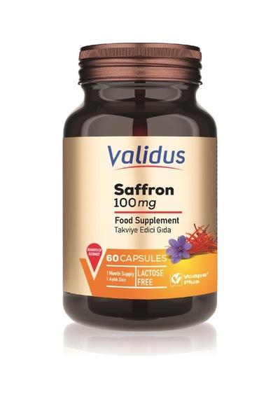 Validus Saffron 100 Mg %2 Safranal 60 Capsules