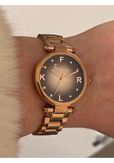 Freelook Fl-10169 5 Atm Su Geçirmez Çelik Kordon Ve Kasa Kadın Kol Saati Rose Gold