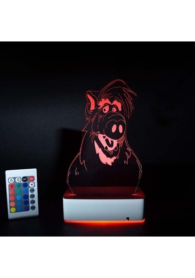 Özel Tasarım Alf 3D Led Lamba