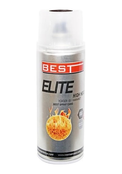 Best Elite 300C Isıya Dayanıklı Siyah Sprey Boya 400  ML