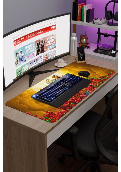 Borderlands Kaymaz Dikişli Kauçuk Oyuncu Mousepad V1 - 90x40 Xxl Gaming Mouse Pad Fare Altlığı