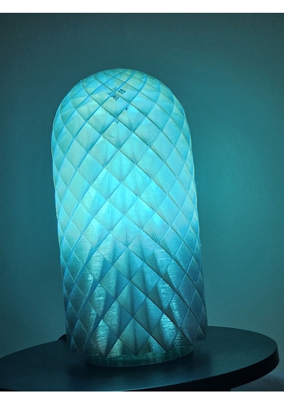 Modern Dekoratif Masa Lambası Ve Gece Lambası - 16 Renk Rgb Kumandalı - 3d Tasarım Frozen & Antik Serisi Kahverengi