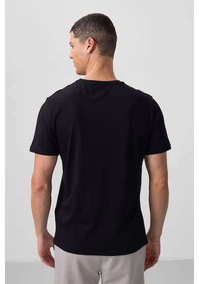 Tommylife Standart Fit Basic O Yaka 2li Paket Siyah-lacivert Erkek T-shirt - 87911 Siyah-Lacivert