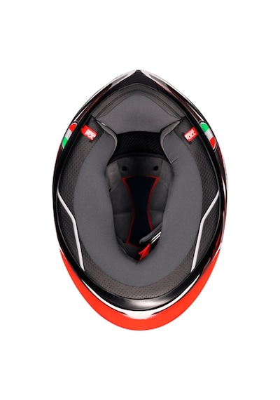 Agv K6 S Reeval White Red Grey Kapalı Kask Kırmızı - Beyaz