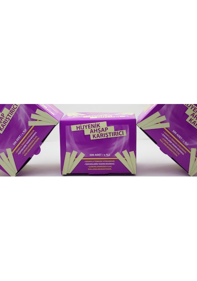 Ahşap Karıştırıcı & Tahta Karıştırıcı 3 Paket 1500 Adet Maycup