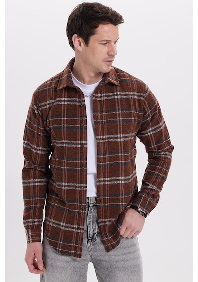 Tudors Erkek Slim Fit Dar Kesim Kareli Kışlık Oduncu Gömlek-42095 Çok Renkli Tudors Erkek Slim Fit Dar Kesim Kareli Kışlık Oduncu Gömlek-42095 Çok Renkli