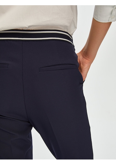 Faik Sönmez Arka Kemeri Lastikli Slim Fit Pantolon 00088 B0008820 Lacivert
