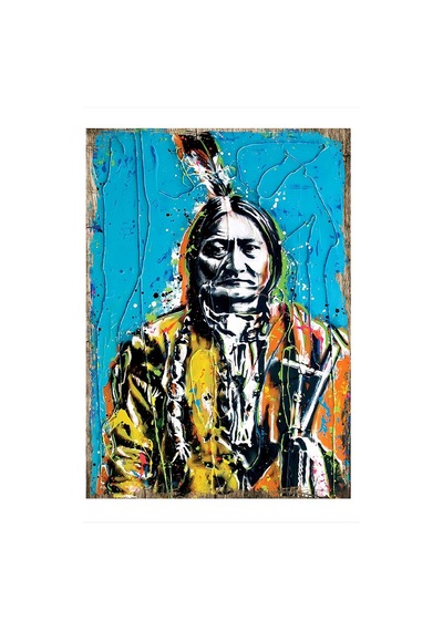 Kızılderili Kadın Tasarım Ahşap Tablo 35 Cm X 50 Cm