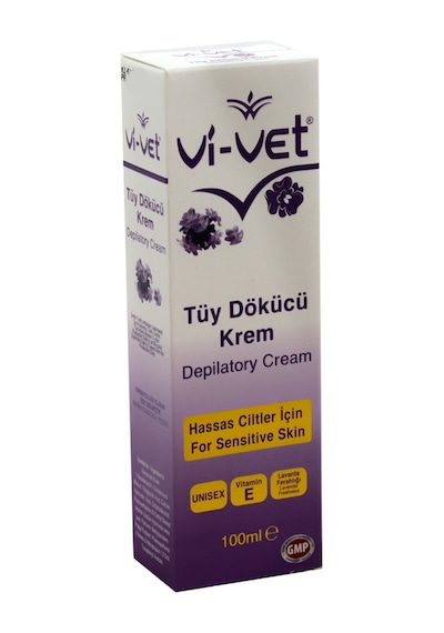 Vi-Vet Hassas Ciltler için Unisex Tüy Dökücü Krem 100 ML