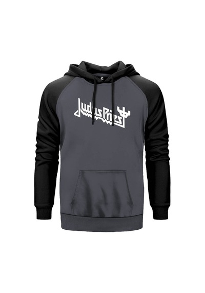 Judas Priest Gri Renk Reglan Kol Sweatshirt