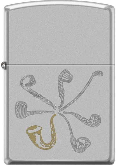 Zippo Pipe Collage Çakmak Çok Renkli