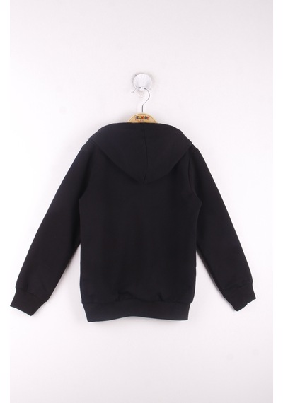 Toontoy Kids Toontoy Erkek Çocuk La Casa Baskılı Sweatshirt Siyah