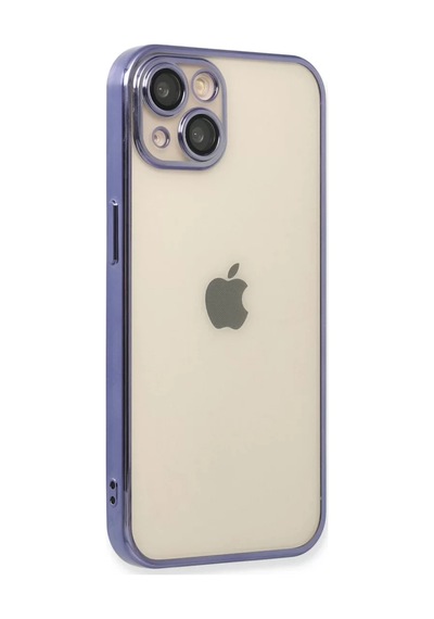 Newface Apple İphone 14 Kılıf Razer Lensli Silikon - Mor