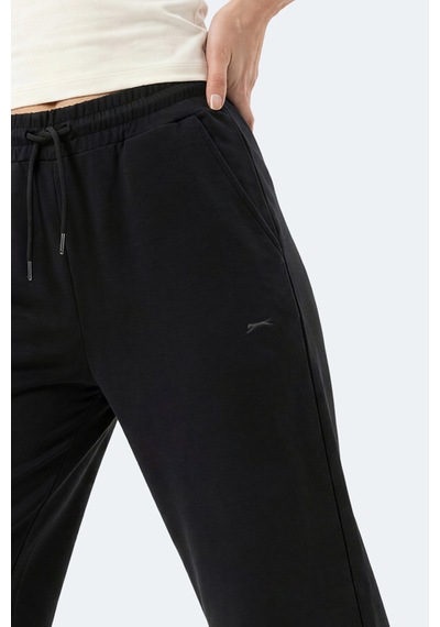 Slazenger Melora I Kadın Bol Paça Siyah Eşofman Altı