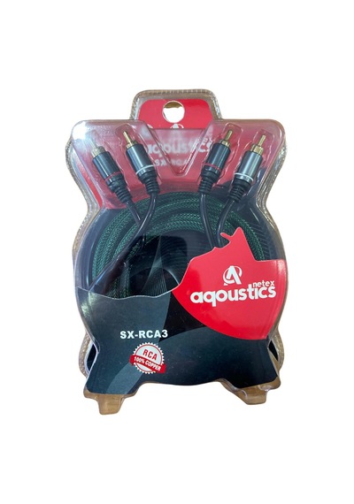 Aqoustic 3 Metre Profesyonel İpek 3 Metre Rca Amfi Sinyal Kablosu