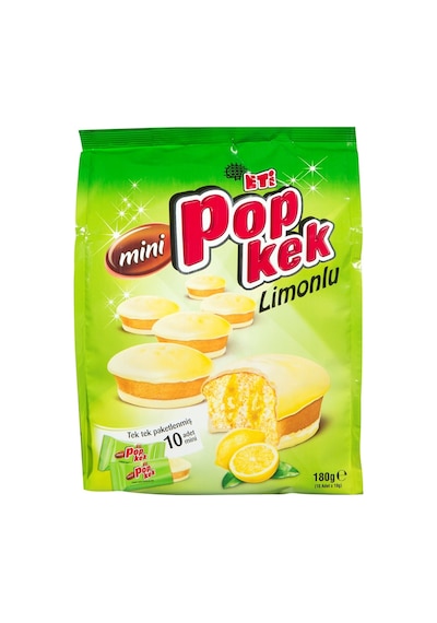 Eti Popkek Mini 180g Limon - Pratik Atıştırmalık Kek 5'li Avantaj Paketi - 5 Adet Tarı