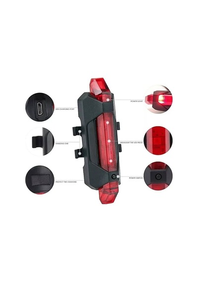 Usb Şarjlı Bisiklet Stop Lambası