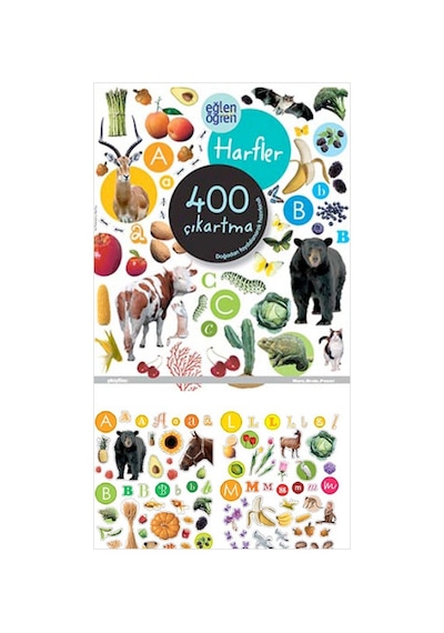 Eğlen Öğren Harfler 400 Çıkartma- Dstil Tasarım