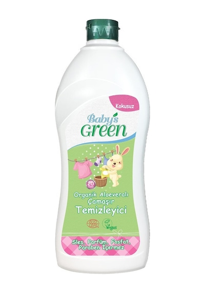 Baby's Green Organik Aloeveralı  Sıvı Çamaşır Deterjanı Kokusuz 20 Yıkama