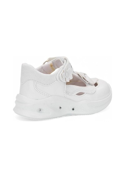 4023 Kız Bebek Yazlık Işıklı Sneaker Beyaz