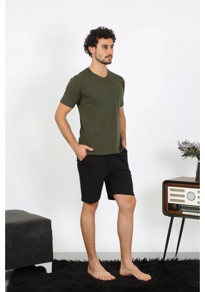 Najmaddin.com Beru Erkek Penye Haki 3'lü Pijama Takımı