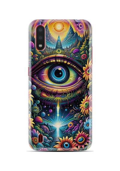 Samsung Samsung Galaxy Uyumlu A01 Kılıf Boutique Baskılı Resimli Göz Pcode -039